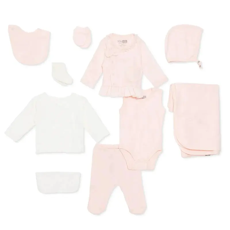 Hellobaby Newborn 10 Pcs Starter Set - Pink 1