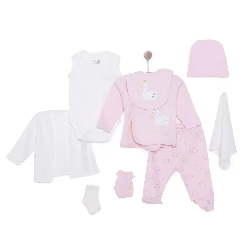 Hellobaby Newborn 10 Pcs Starter Set - Pink 1