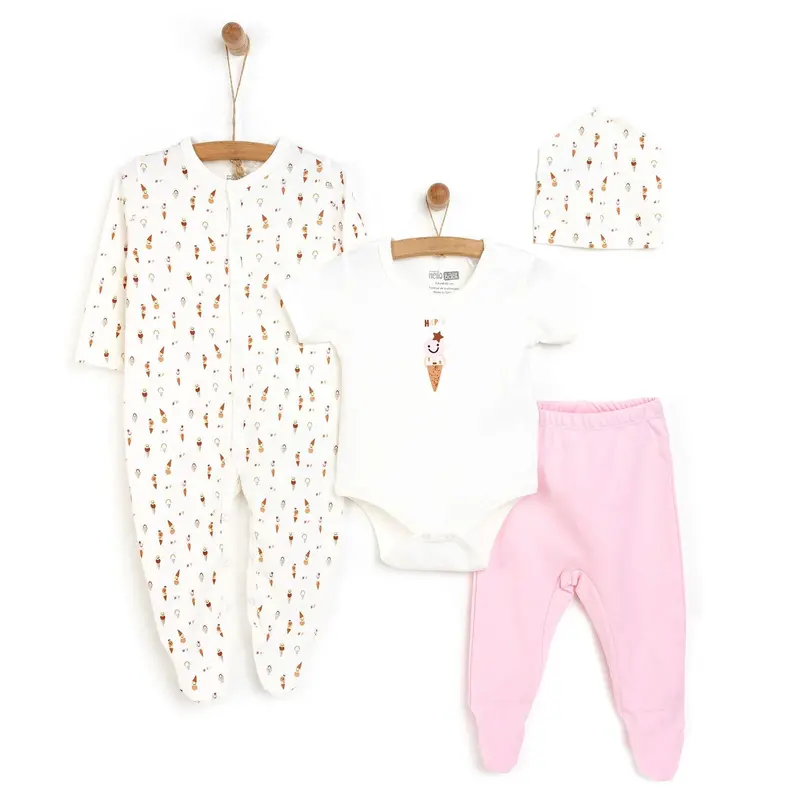 Hellobaby Newborn 4 Pcs Hospital Pack - Pink 1