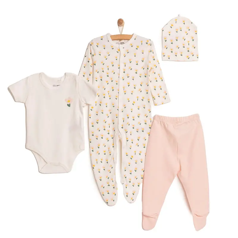 Hellobaby Newborn 4 Pcs Hospital Pack - Salmon 1