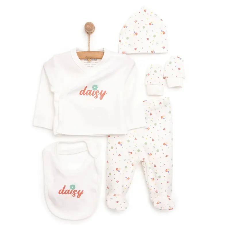Hellobaby Newborn 5 Pcs Starter Set - Ecru 1
