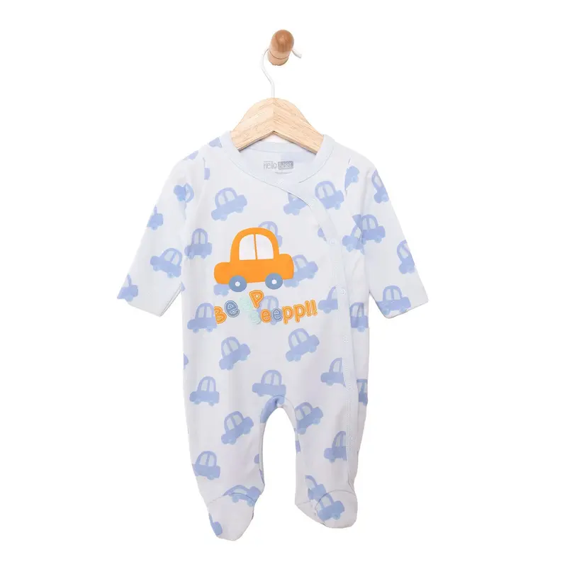 Hellobaby  Newborn Baby Boy  Footed Bottom - Blue 1