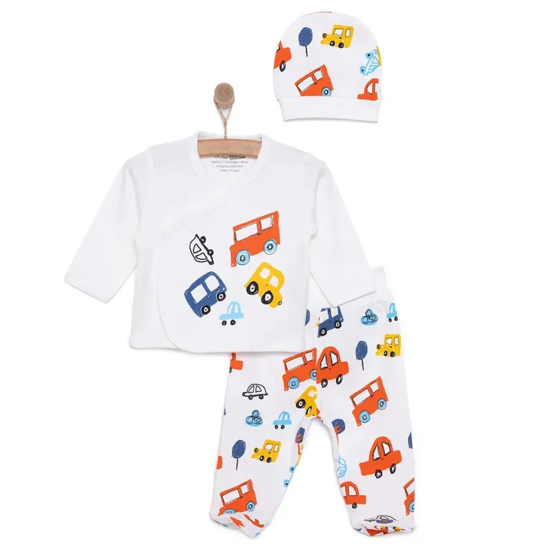 Hellobaby Newborn Baby Boy Set - Ecru 1