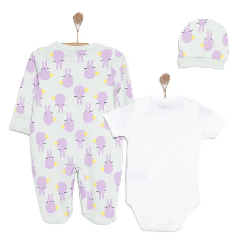 Hellobaby Newborn Baby Cute Elephant Jumpsuit - Ecru 2