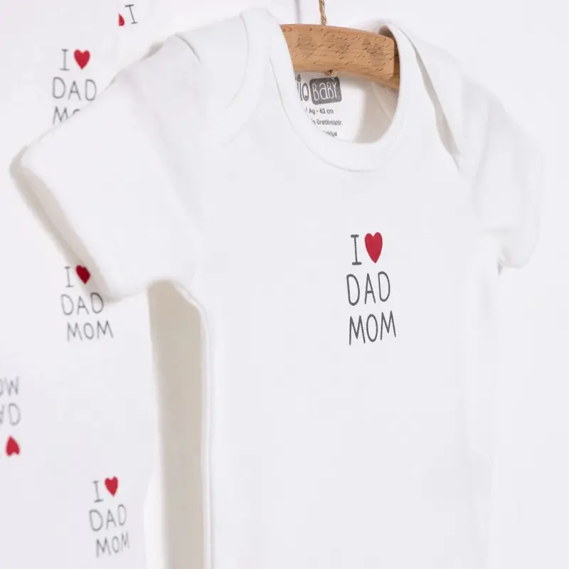 Hellobaby Newborn Baby Mom&Dad Jumpsuit - Ecru 3