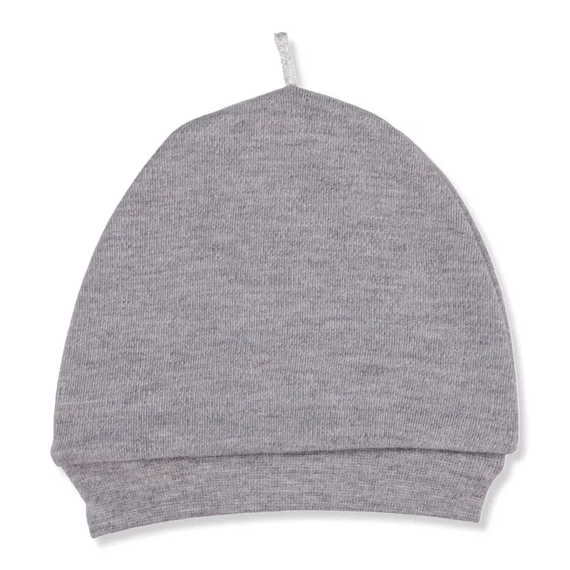Hellobaby Newborn Basic Hat - Grey Melange 1