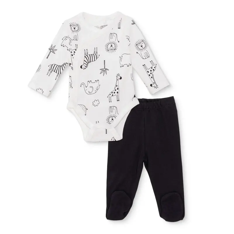 Hellobaby Newborn Body Footed Bottom - Ecru 1