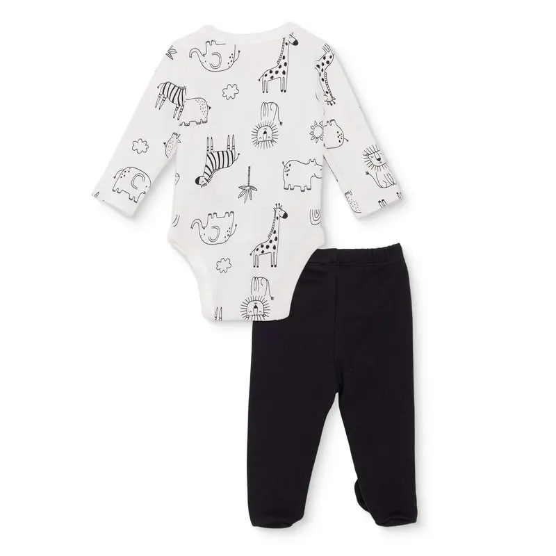 Hellobaby Newborn Body Footed Bottom - Ecru 2