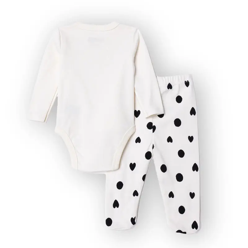 Hellobaby Newborn Body-Footed Bottom - Ecru 2