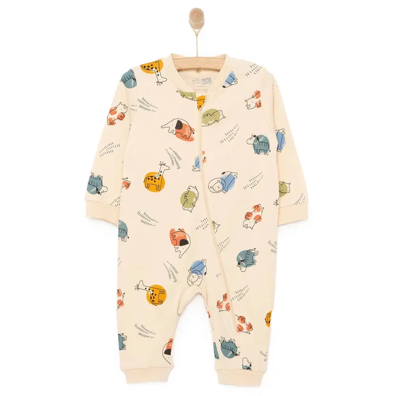 Hellobaby Newborn Boy Jumpsuit - Beige 1