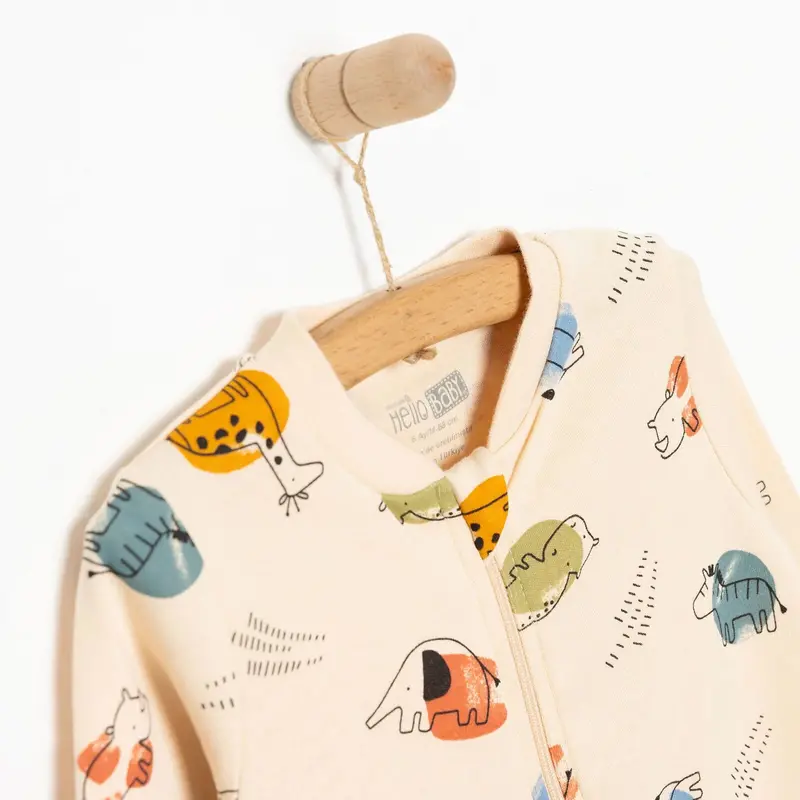 Hellobaby Newborn Boy Jumpsuit - Beige 3