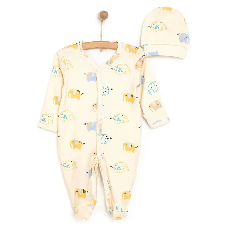 Hellobaby Newborn Boy Jumpsuit-Hat 1