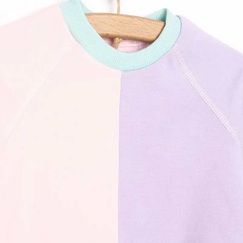Hellobaby Newborn Colour Block Sweatshirt - Light Pink 4