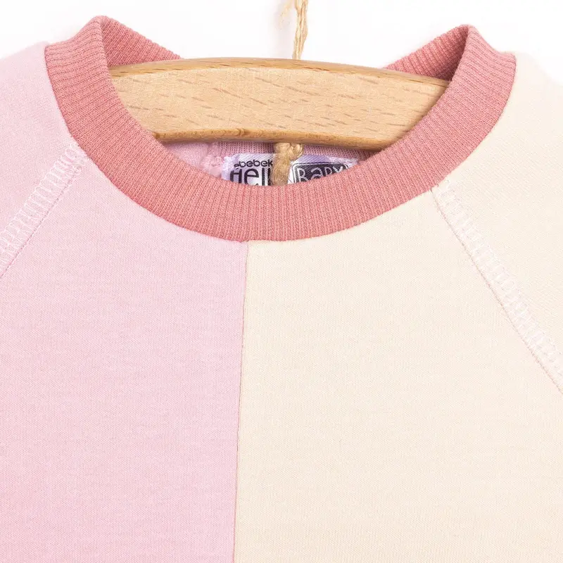 Hellobaby Newborn Colour Block Sweatshirt - Pink 4