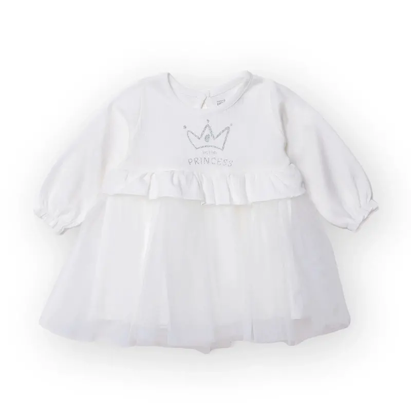 Hellobaby Newborn Dress - Ecru 1