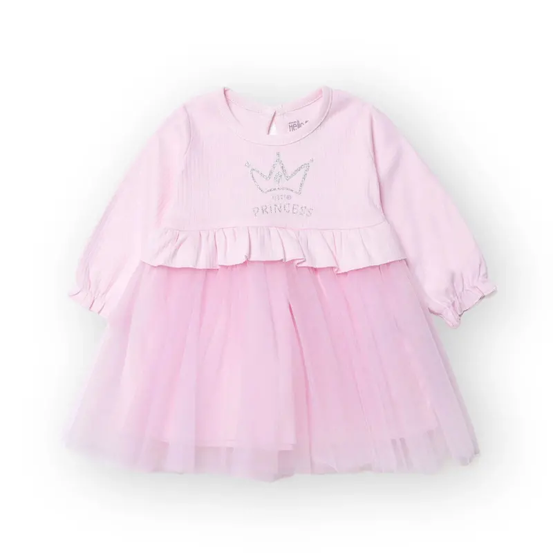 Hellobaby Newborn Dress - Light Pink 1
