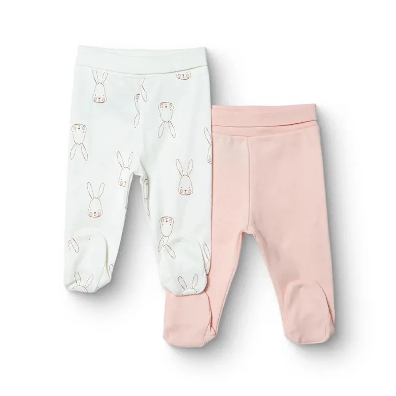 Hellobaby Newborn Footed Bottom 2 Pcs - Pink 1