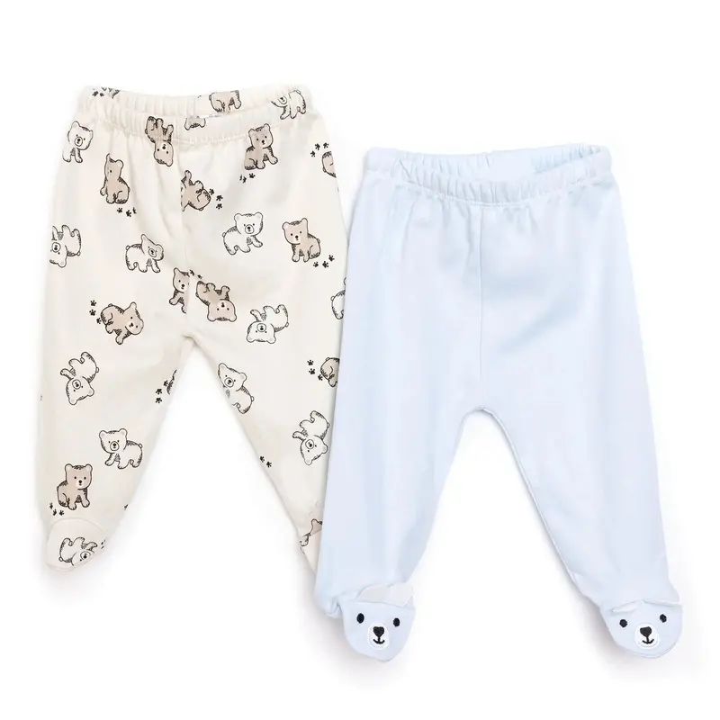 Hellobaby Newborn Footed Bottom - Blue 1