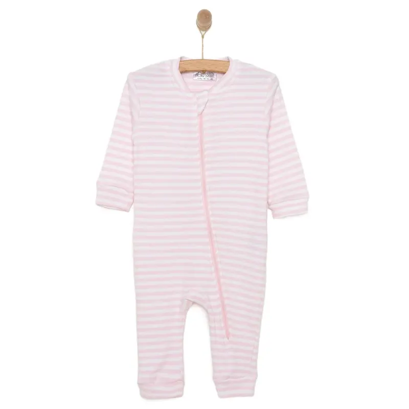 Hellobaby Newborn Footless Jumpsuit - Pink 1