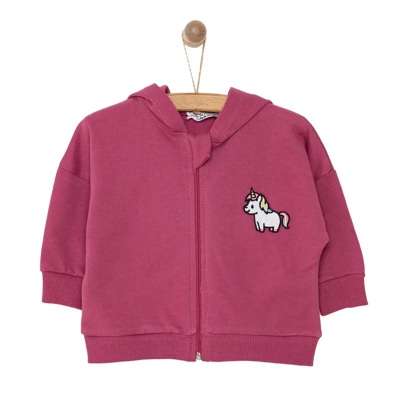 Hellobaby Newborn Girl Cardigan - Damson 1