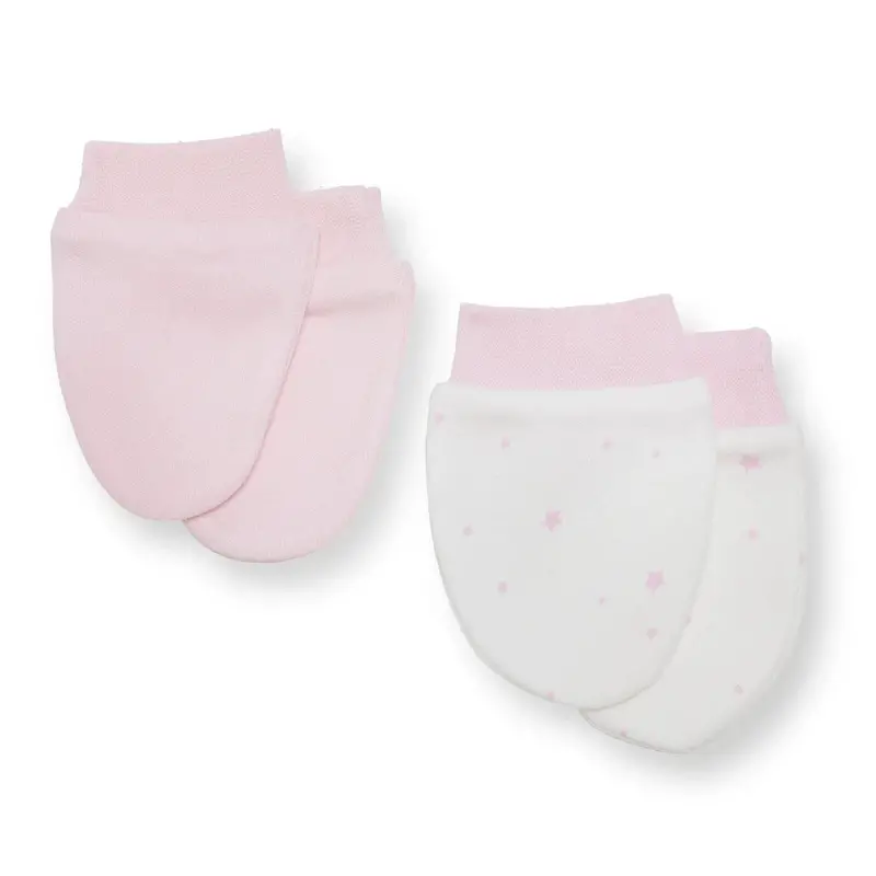 Hellobaby Newborn Mittens - Light Pink 1