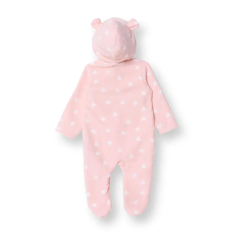Hellobaby Newborn Polar Footed Jumpsuit - Pink Printed 2