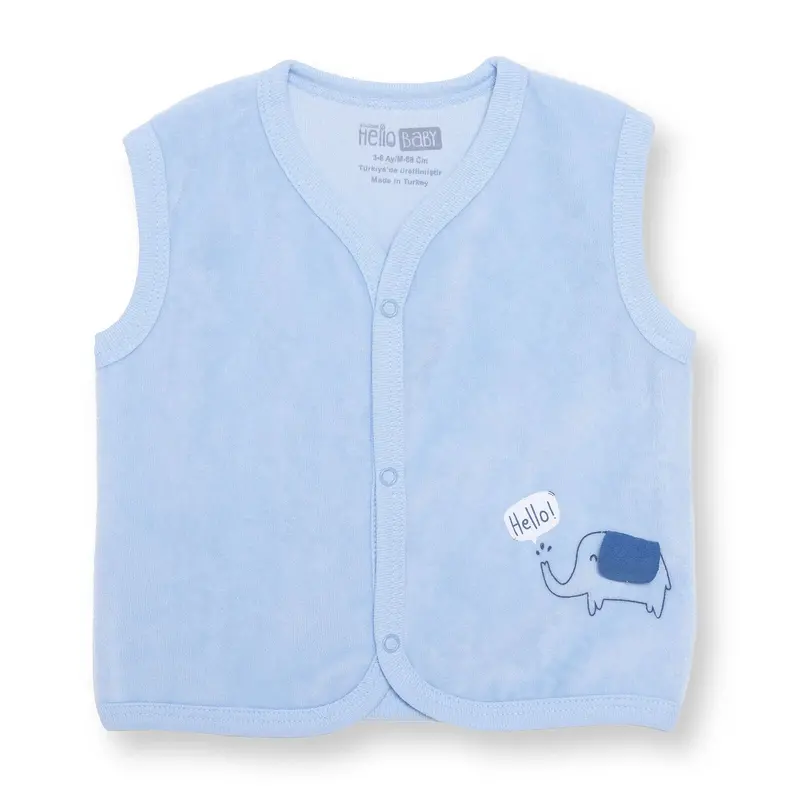 Hellobaby Newborn Vest - Light Blue 1