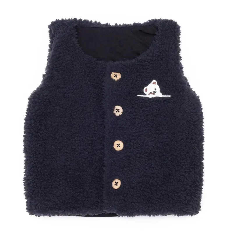 Hellobaby Newborn Welsoft Vest - Black 1