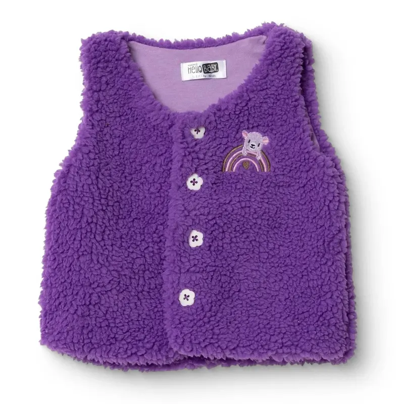 Hellobaby Newborn Welsoft Vest - Purple 1