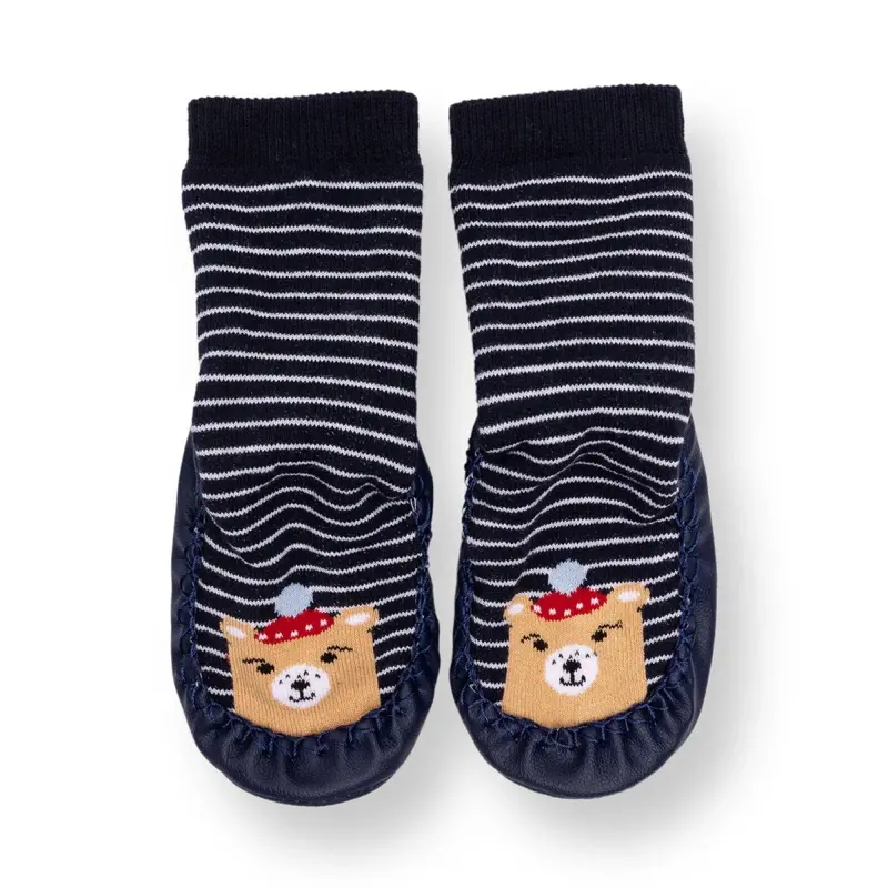Hellobaby Rattle Socks - Navy Blue 1