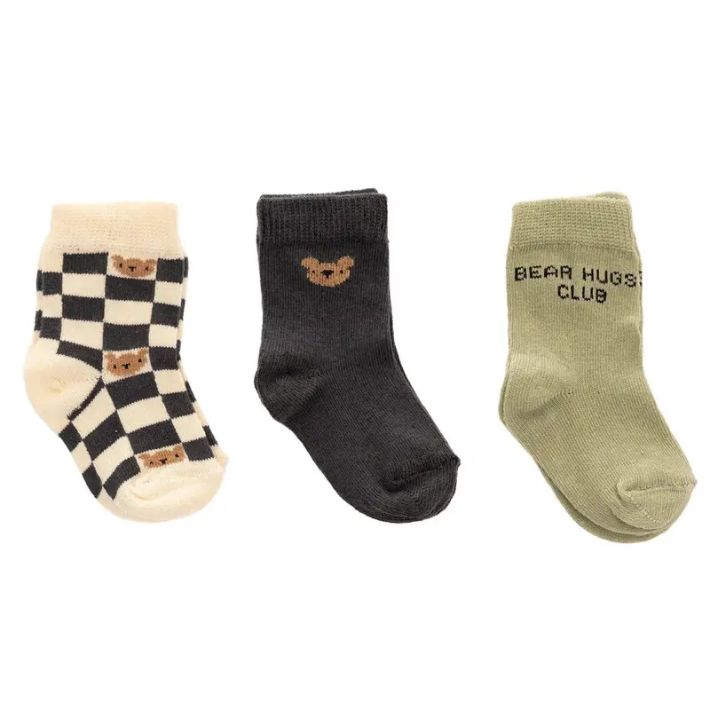Hellobaby Socks 3 Pcs - Grey 1