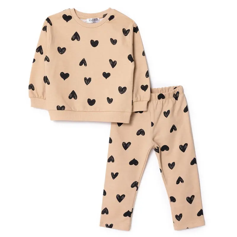 Hellobaby Sweatshirt Leggings - Beige 1
