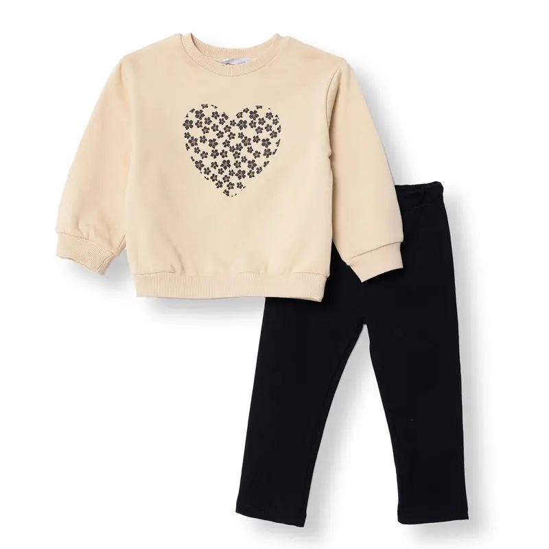Hellobaby Sweatshirt Leggings - Beige 1