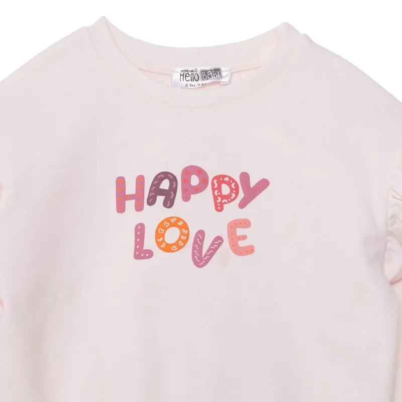 Hellobaby Sweatshirt-Leggings - Light Pink 1