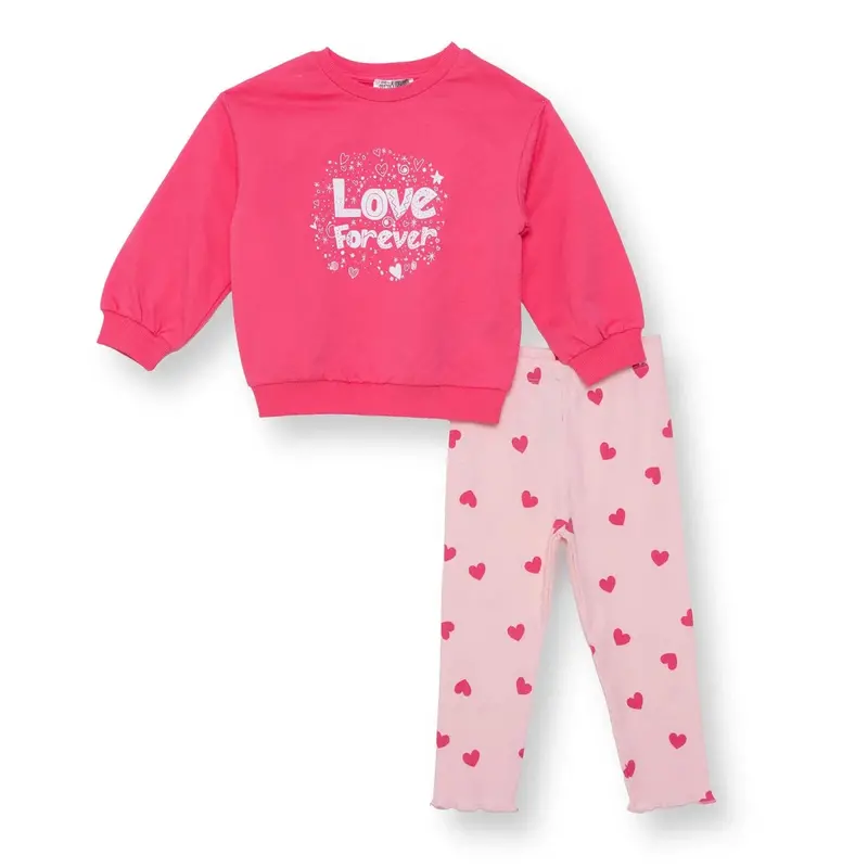 Hellobaby Sweatshirt-Leggings - Pink 1