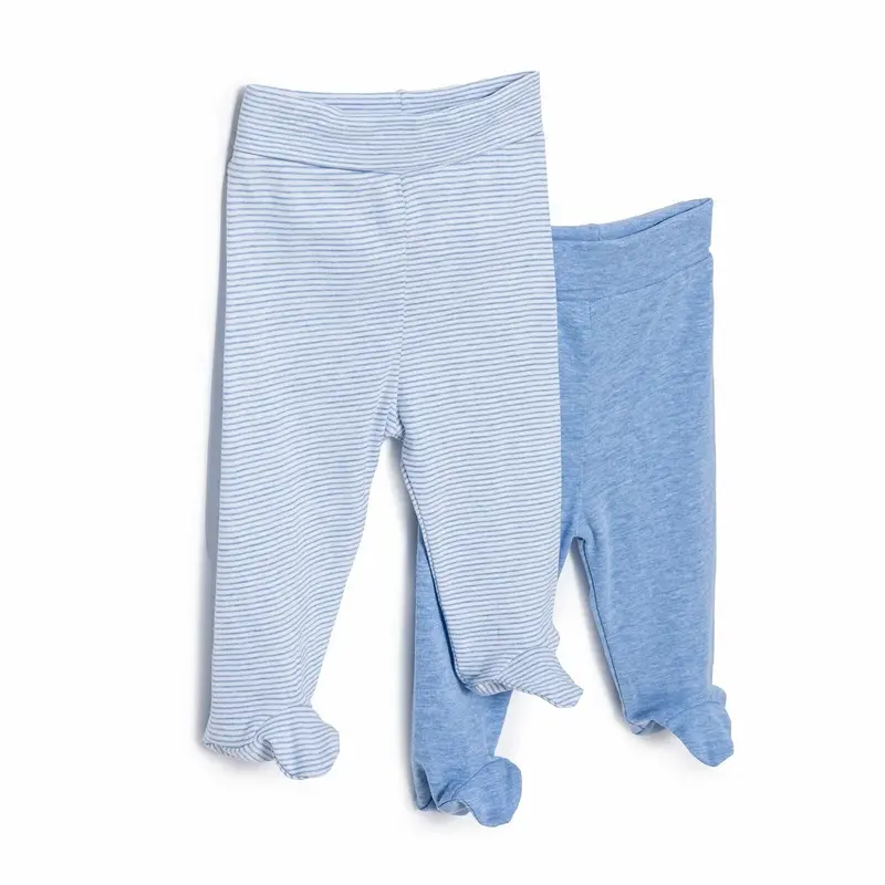 Hellobaby Unisex 2 Piece Footed Bottom - Blue 3