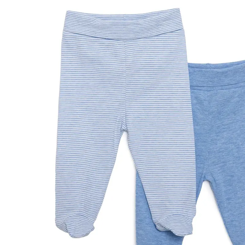 Hellobaby Unisex 2 Piece Footed Bottom - Blue 4