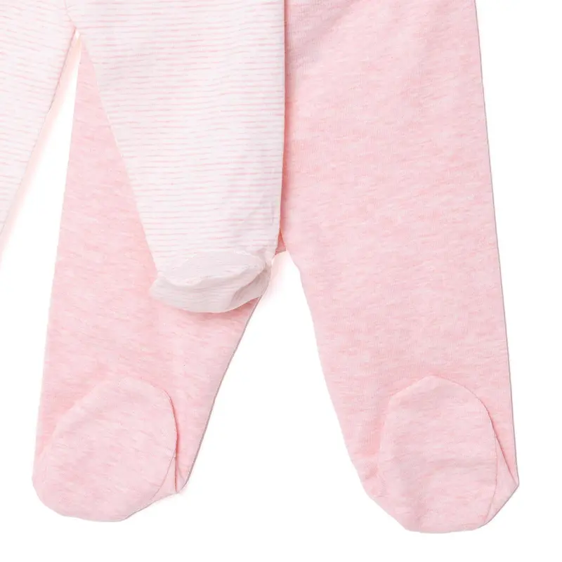 Hellobaby Unisex 2 Piece Footed Bottom - Pink 4