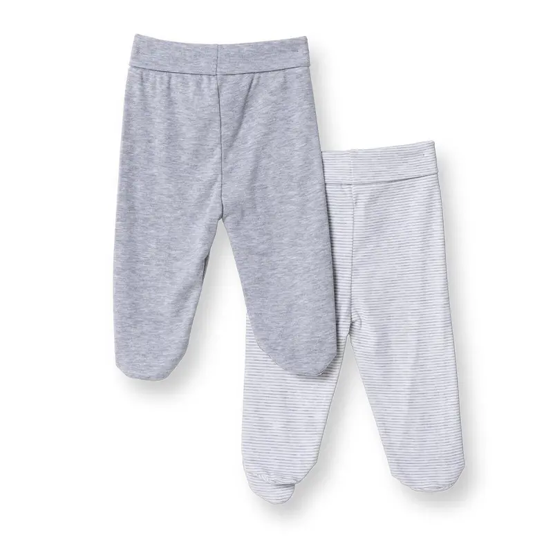 Hellobaby Unisex 2 Piece Footed Bottom - Snow Melange 2
