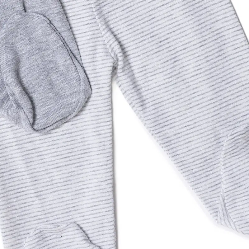 Hellobaby Unisex 2 Piece Footed Bottom - Snow Melange 4