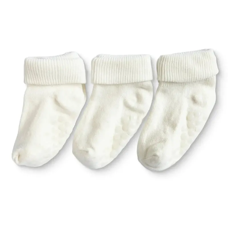 Hellobaby Unisex 3-Pack Baby Socks None - White 1