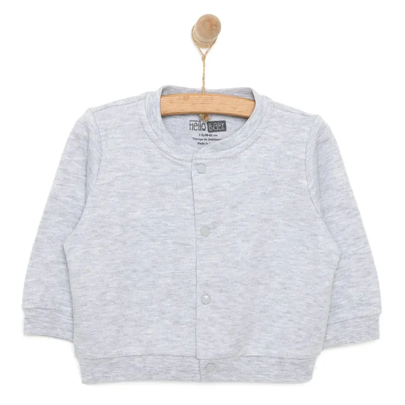 Hellobaby Unisex Baby Cardigan - Grey Melange 1