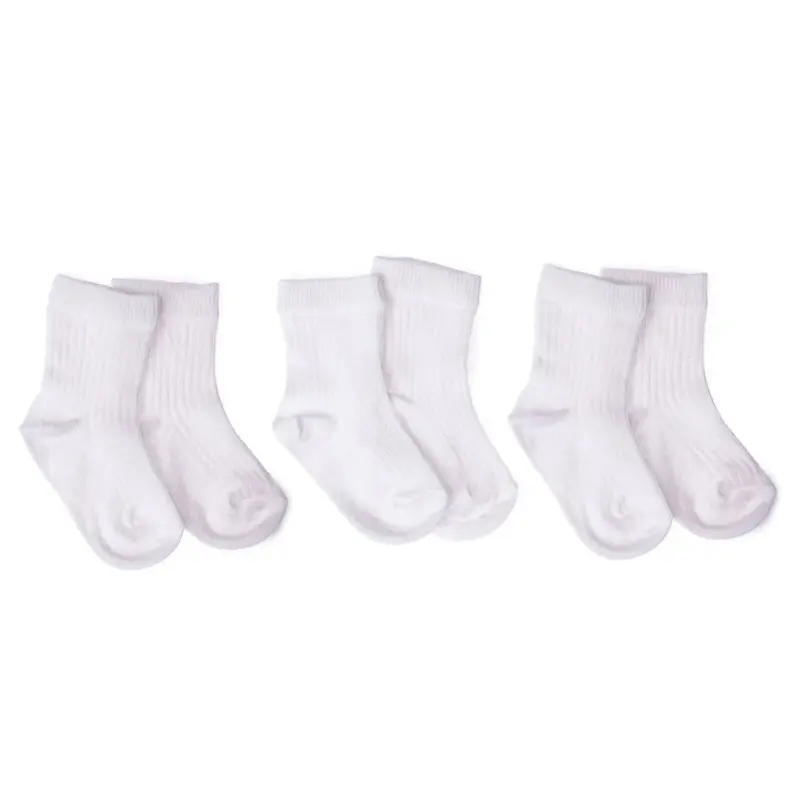 Hellobaby Unisex Baby Socks 3 Pack - White 1