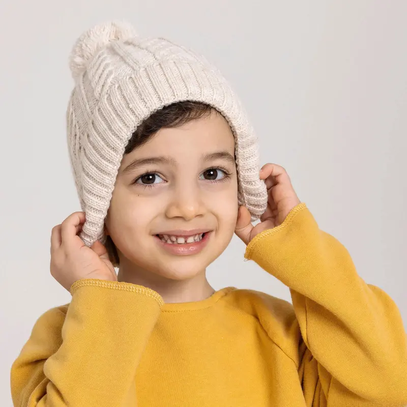 Hellobaby Unisex Beanie - Ecru 1