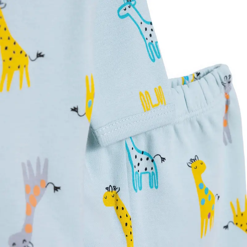 Hellobaby Unisex Body- Footless Bottom - Light Blue 4