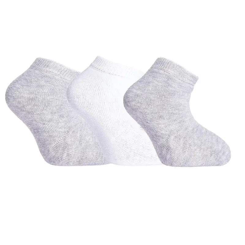 Hellobaby Unisex Chenille Socks 3 Pack - White 2