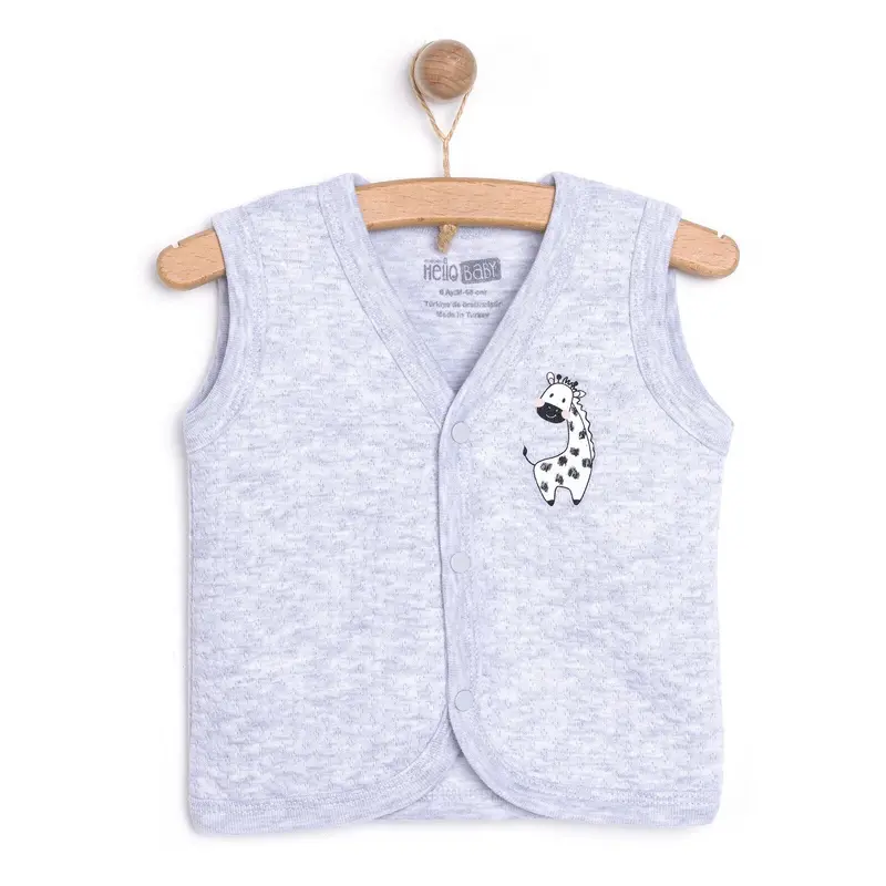 Hellobaby Unisex Classic Vest - Grey Melange 1