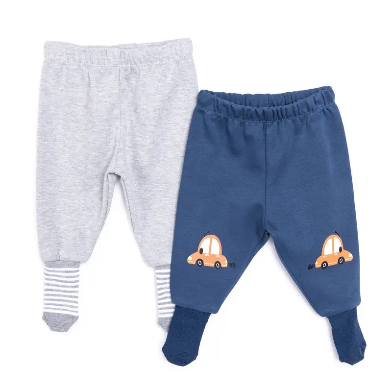 Hellobaby Unisex Footed Bottom 2 Pcs - Navy Blue 1
