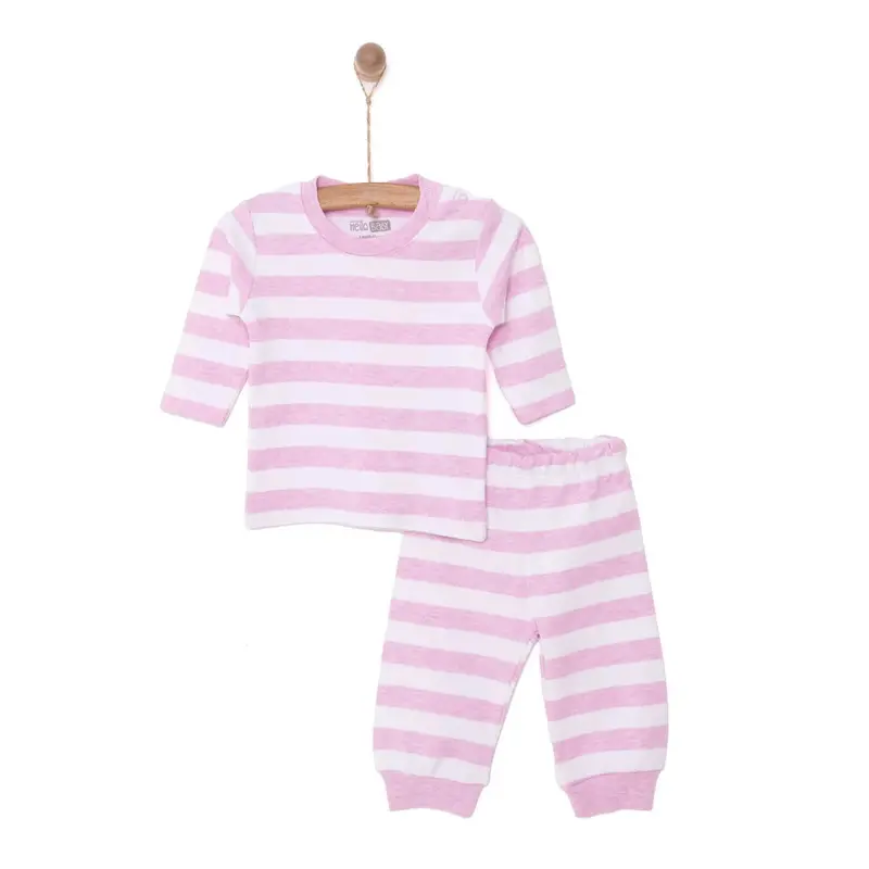 Hellobaby Unisex Sweatshirt-Footless Bottom - Light Pink 1