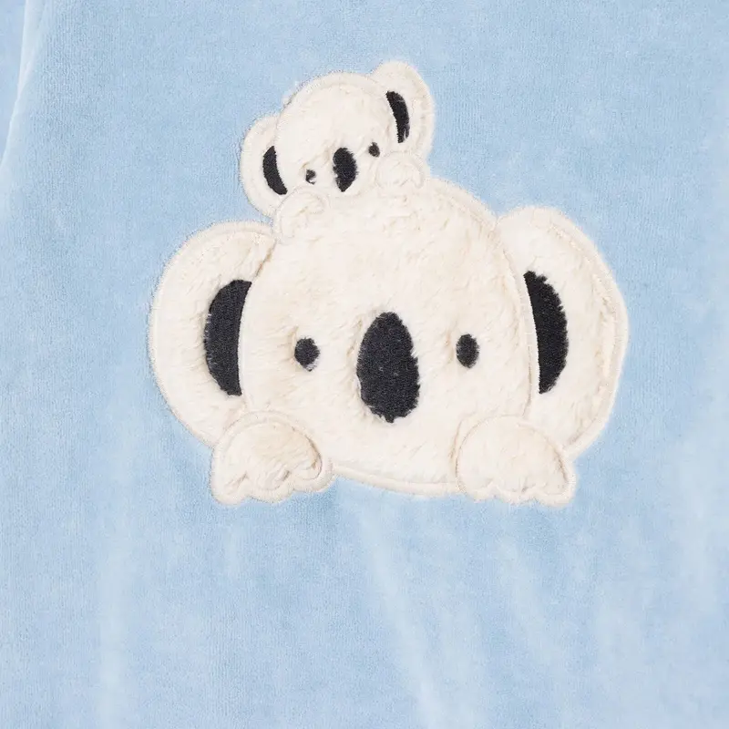 Hellobaby Velvet Pyjamas Set - Blue 4